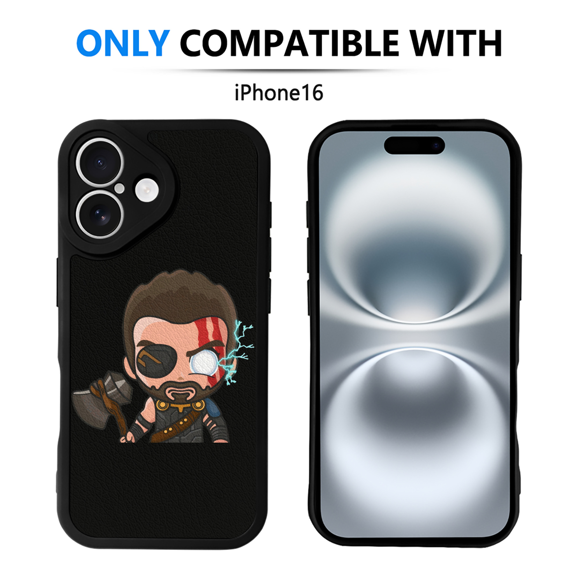（画像用） アベンジャーズ The Avengers 【iPhone 16シリーズ対応】シリコンスマホケース（レザー調） 材質：シリコン